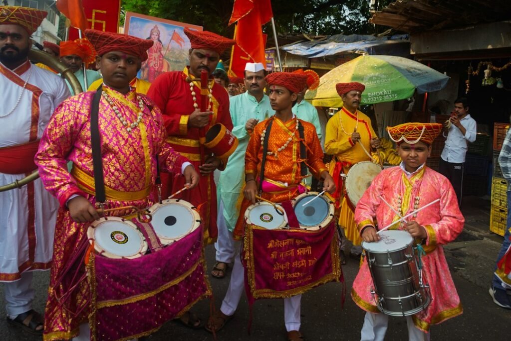 A Gudi Padwa celebration in Maharashtra, representing New Year festivals linked to seasonal turning points