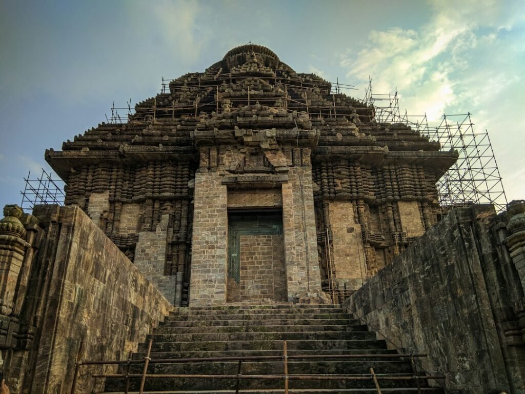 Stone architecture of the Konark Sun Temple in Odisha, India