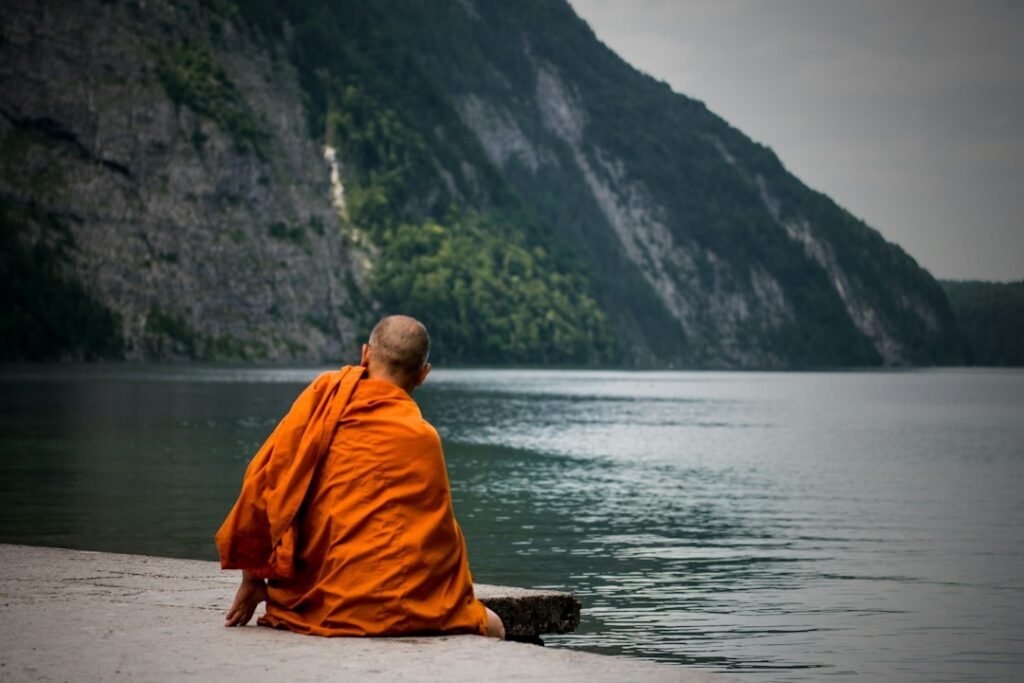 A quiet monastic or retreat setting illustrating silence used as a deliberate discipline